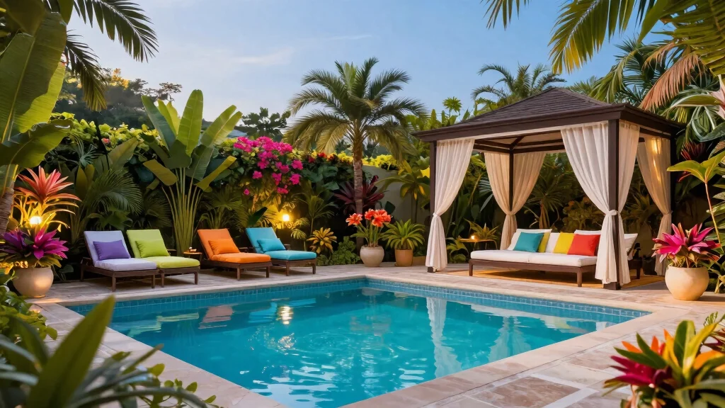 11 Outdoor Pool Area Instant Resort Vibe