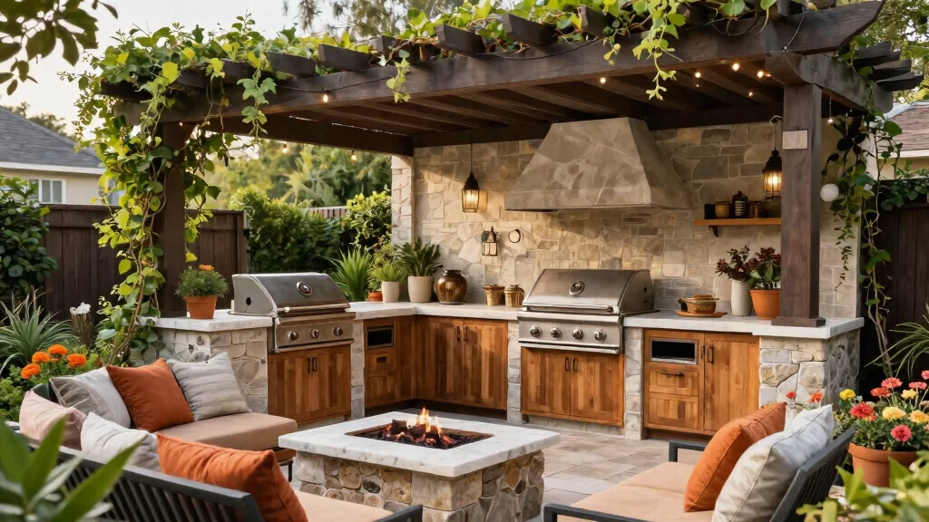 12 Covered Grill Area Ideas to Cook in Any Weather