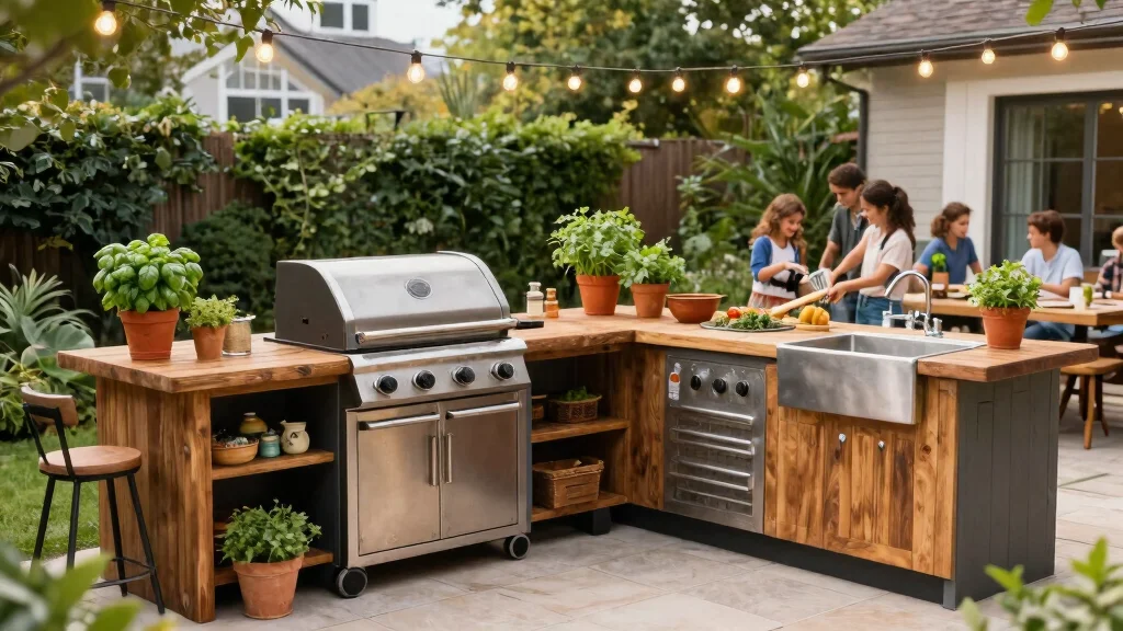 12 L-Shape Outdoor Kitchen Ideas Family of 6 Approved