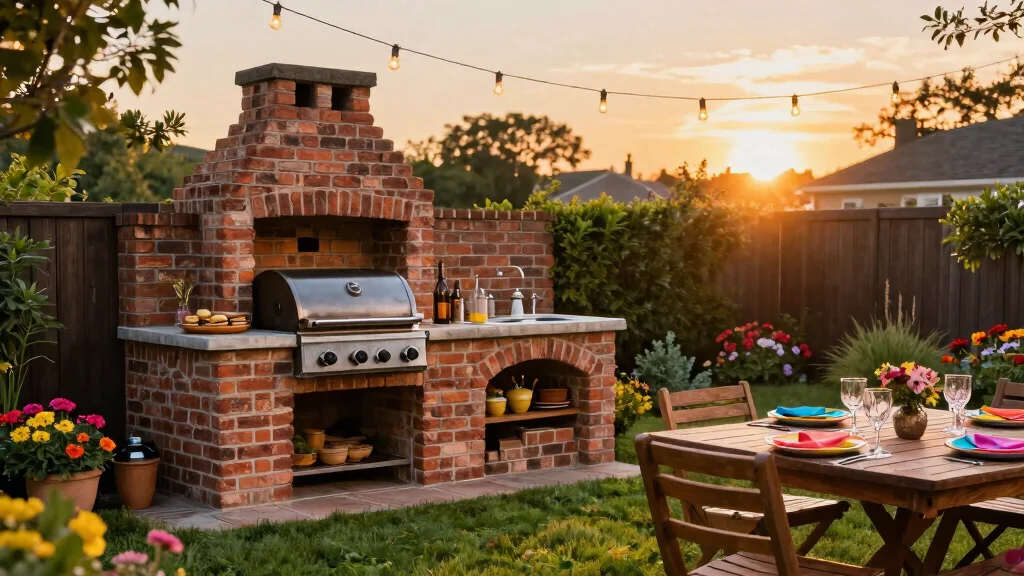 13 Brick Grill Ideas for Timeless Backyard Charm