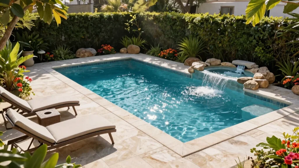 13 Rectangle Pool Spa Combo Total Relaxation